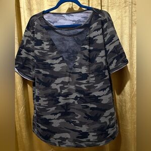 Camo/Mesh T-Shirt
